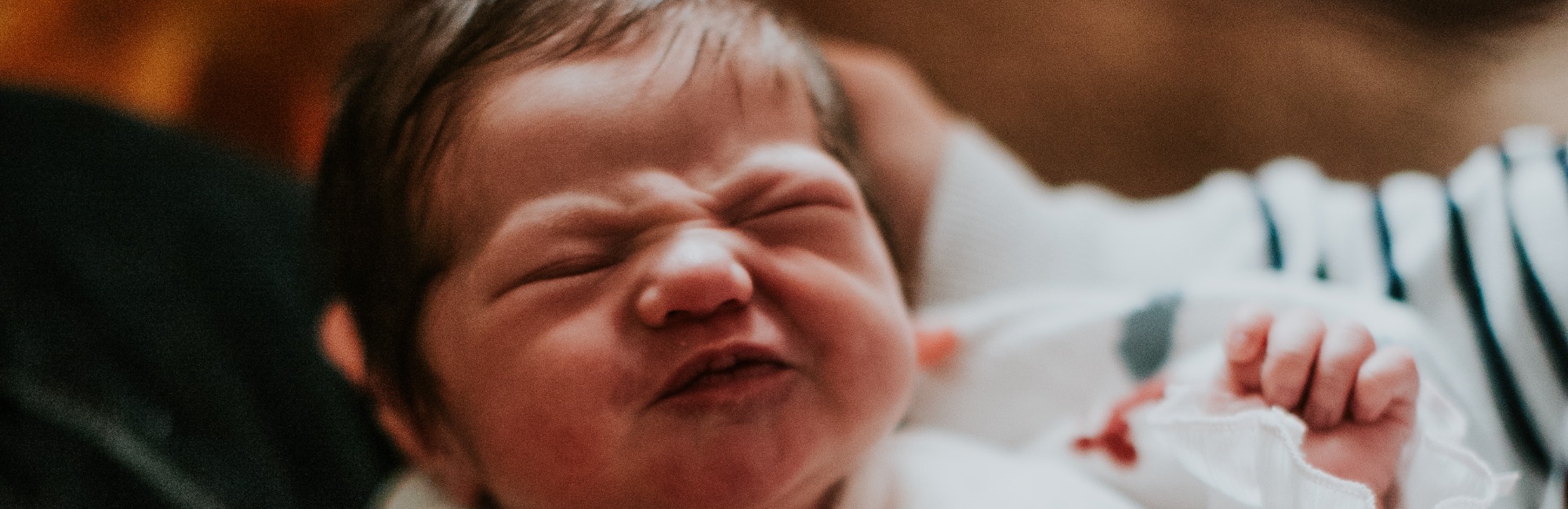 grunting fussy baby
