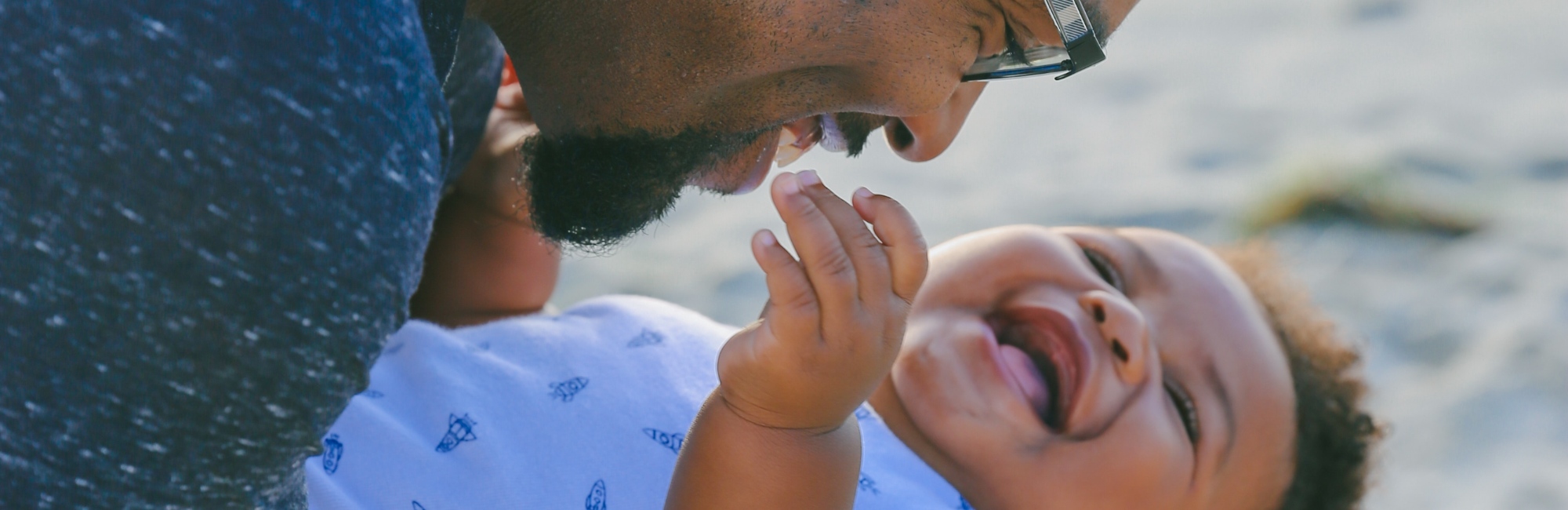 father interacting
