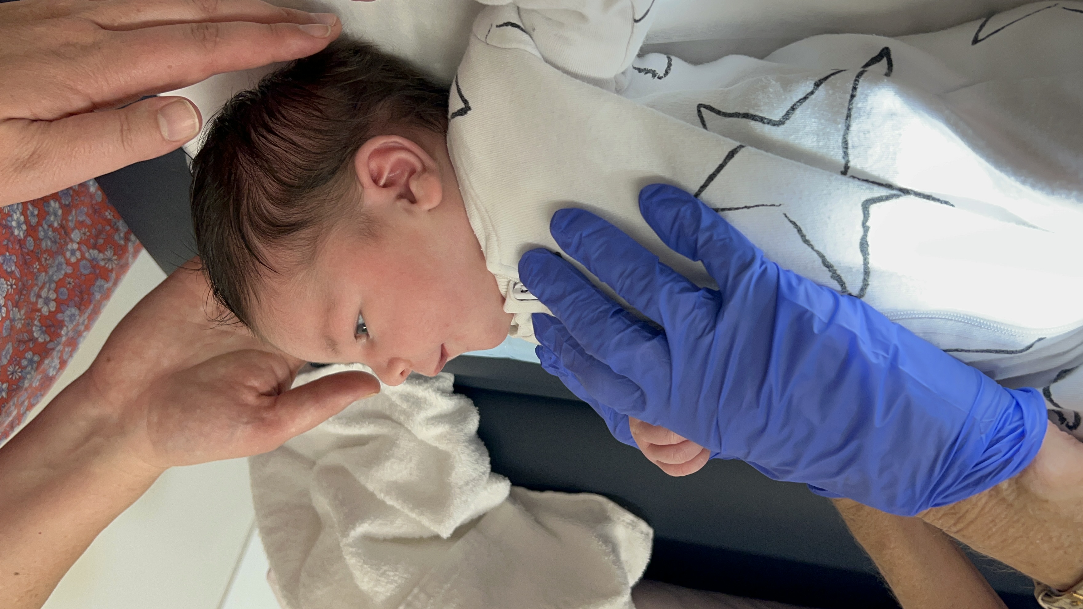 Preparing for oral and oromotor assessment in infant 